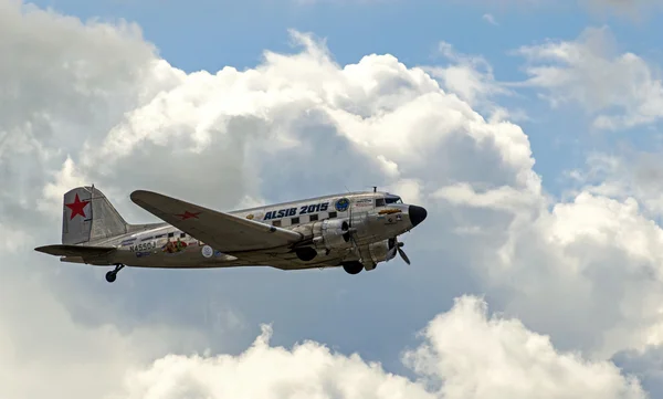 Muestra vuelo de demostración en MAKS 2015 . — Foto de Stock