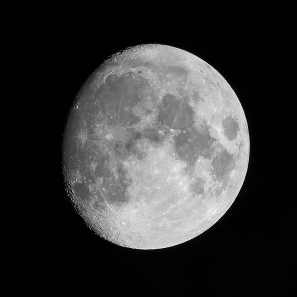 Açık gecede moon — Stok fotoğraf