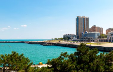 Novorossiysk deniz kenarı bir şehirdir.