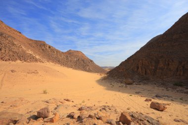 Sina çölünde taş