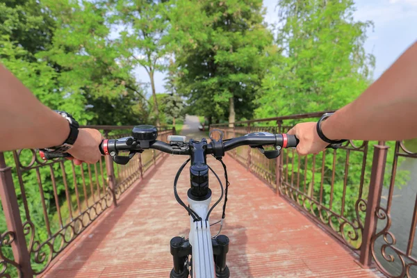 Bisiklet. İlk kişi görünümü