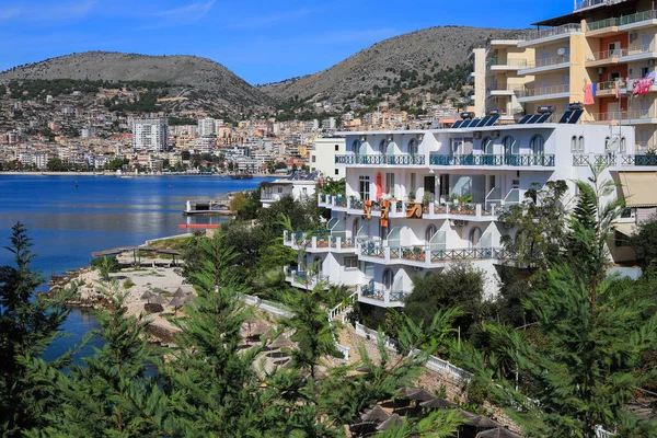 Resort Hotels Panorama Saranda Albania — Stock Photo, Image