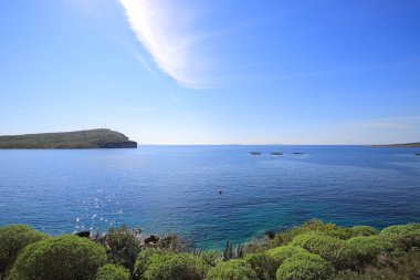 İyon Denizinin güzel deniz manzarası 