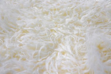 Beyaz kumaş iplik dokusu arkaplanı yakın plan