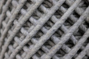 Gri yün dokuma iplik dokusu 