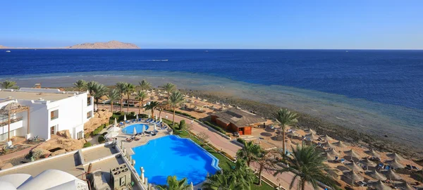 Beach in Egypt aerial view — Stock Photo, Image