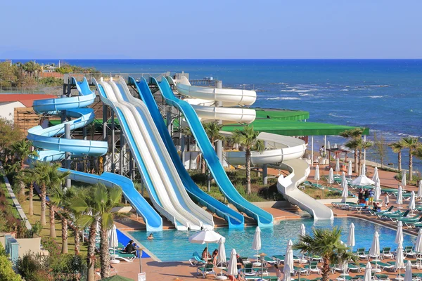 Aquapark slides — Stock Photo, Image