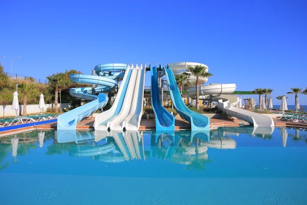 Aquapark slides — Stock Photo, Image