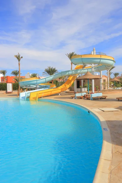 Aquapark slides, water park — Stock Photo, Image