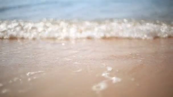 Meer, Welle und Sand — Stockvideo