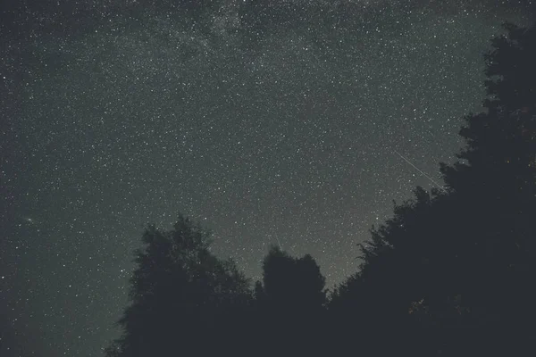 Der Schöne Nachthimmel Mit Vielen Sternen — Stockfoto