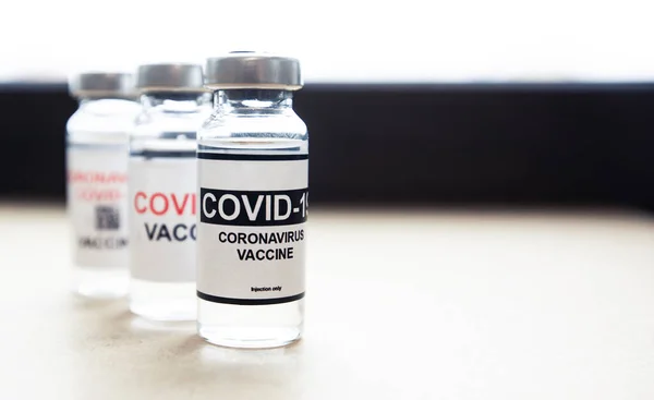 Três Tipos Diferentes Vacinas — Fotografia de Stock