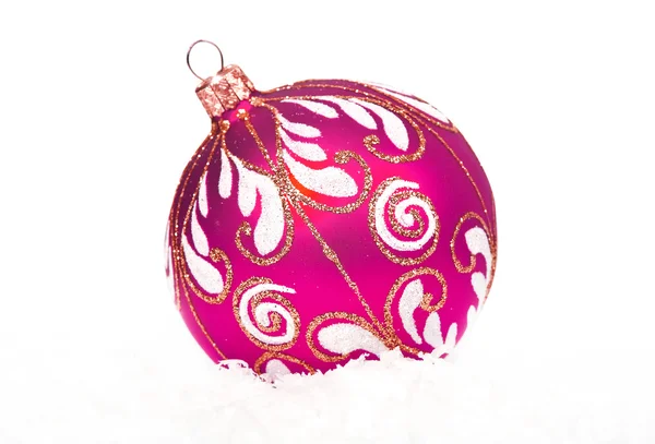 Boże Narodzenie piłki z ornamentem — Zdjęcie stockowe