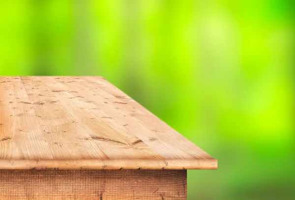 Stół drewniany pusty — Zdjęcie stockowe