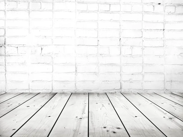 Mesa de madera con pared gris —  Fotos de Stock