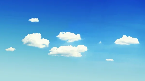 Cielo con nubes blancas — Foto de Stock