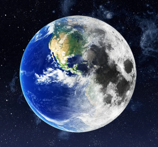 Planeet Aarde in de Ruimte — Stockfoto