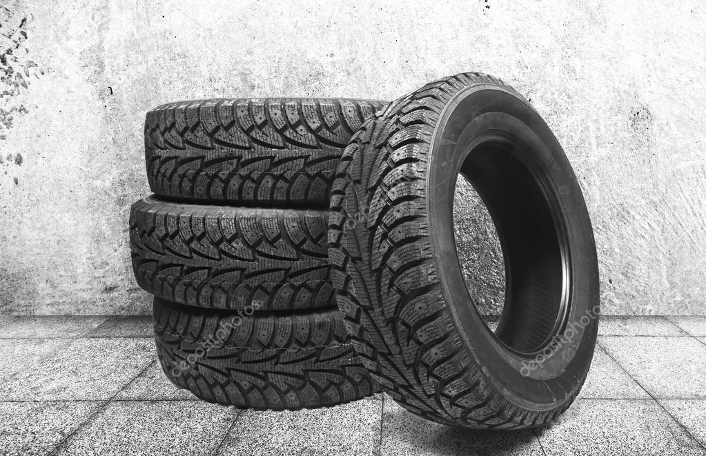 black winter tyres