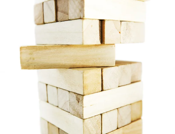 Turm aus Holzklötzen — Stockfoto
