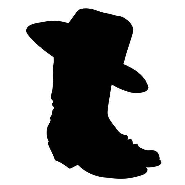Cowboy Hat And Boot Silhouette