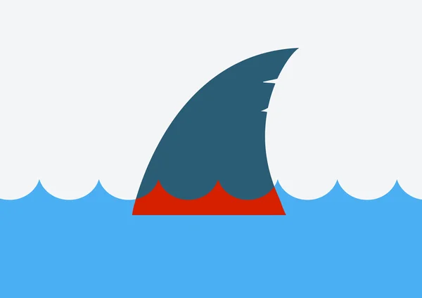 Przystanek rekinom. Symbol wektor — Wektor stockowy