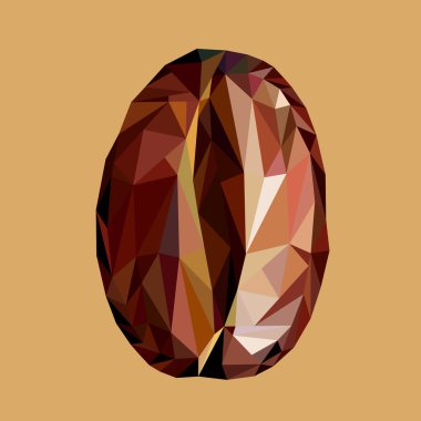 Kahve çekirdeği çokgen stili