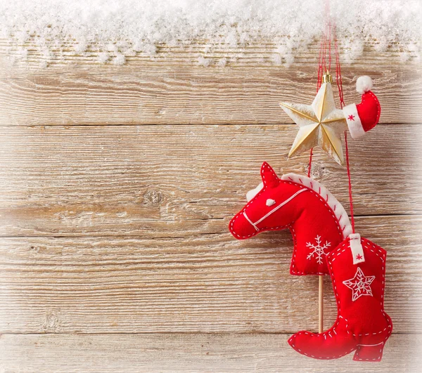 Christmas cowboy background — Stock Photo, Image