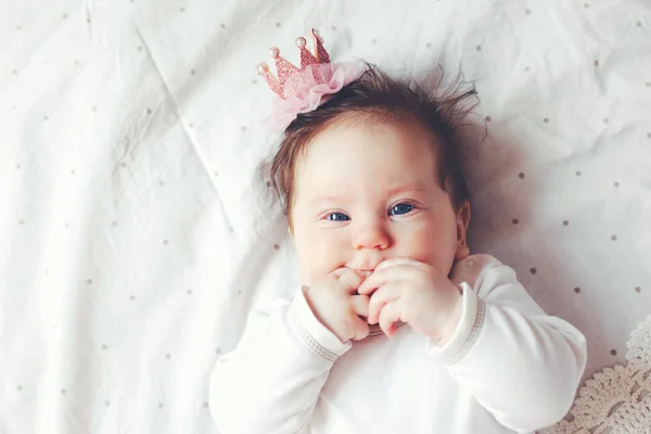 Söt baby princess — Stockfoto