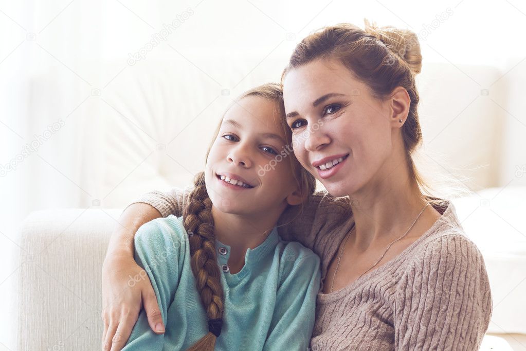 Mom with pre teen daughter