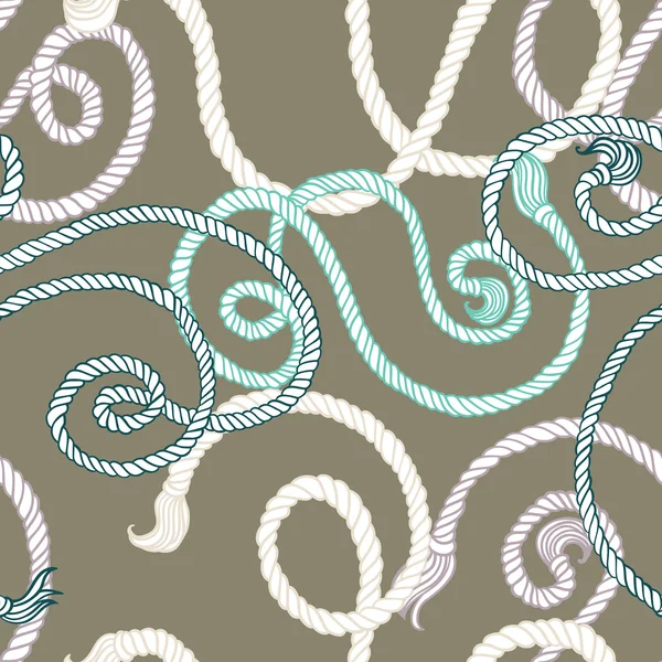 Modèle sans couture avec cordes — Image vectorielle