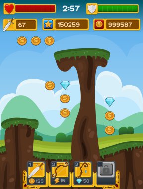 Ortaçağ oyun GUI paketi