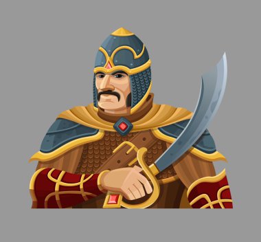 Çizgi film savaşçı zırh