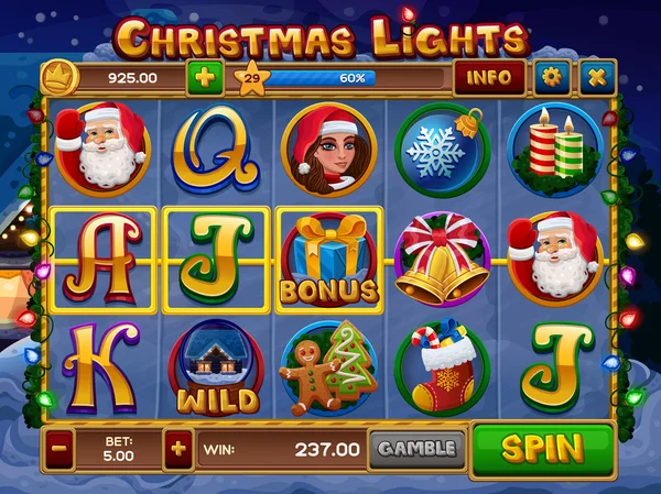 Noel ışıkları slot oyunu
