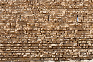 Jordan Kerak'a kalede dokusuna antik taş duvar