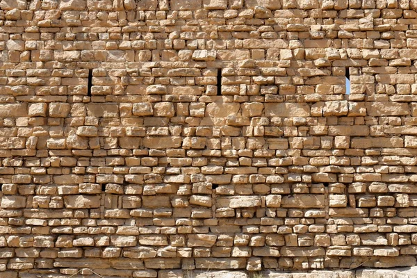 Textura antiga parede de pedra do castelo de Kerak, na Jordânia — Fotografia de Stock