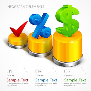 Infographic öğeleri grafiği