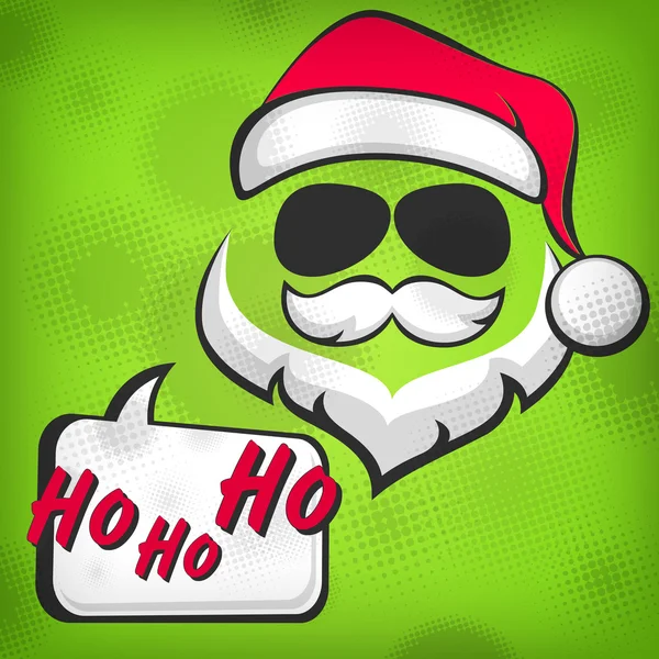 Estilo hipster Papai Noel — Vetor de Stock