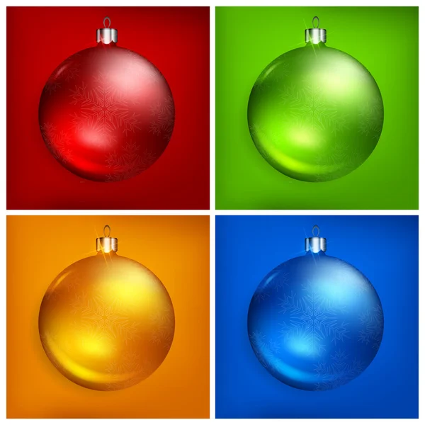 Bolas de Navidad — Vector de stock