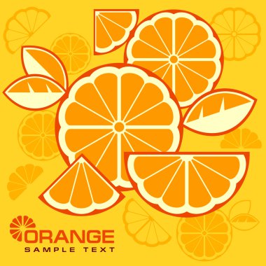 Narenciye meyve dilimleri arka plan