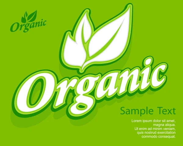 Concetto banner organico — Vettoriale Stock