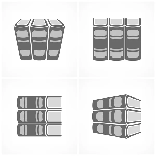 Pila de libros — Vector de stock