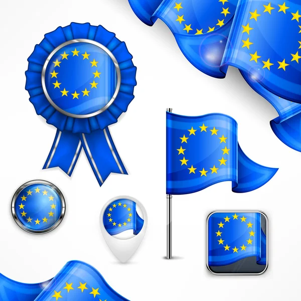 Ευρωπαϊκά και εθνικά σύμβολα — Διανυσματικό Αρχείο