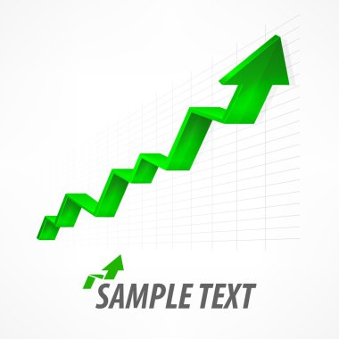 Beyaz üzerine yukarı ok