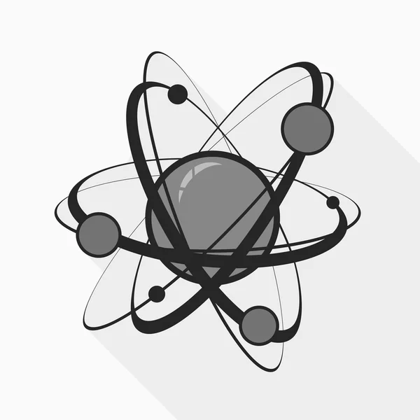 Atom na bílém — Stockový vektor