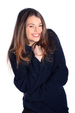 kazaklı genç kadın