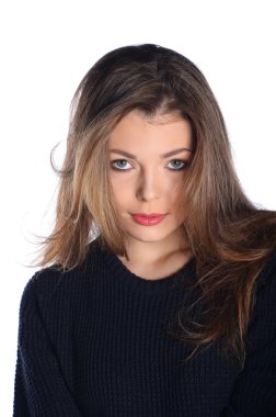 kazaklı genç kadın