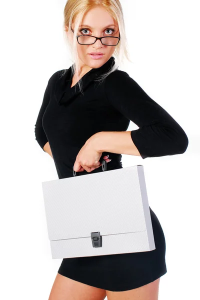 Businesswoman in glasses — Stock Photo, Image