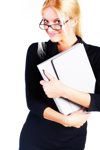 Businesswoman in glasses Stock Picture