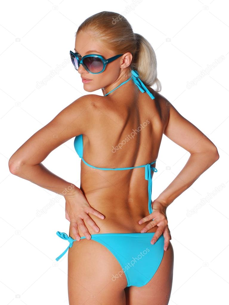 Model in a swimsuit