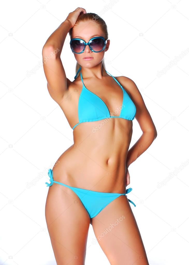Woman in swimwear